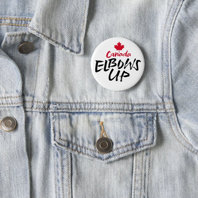 CANADA Elbows Up red mapel ist nicht in den USA er Button (Beispiel)