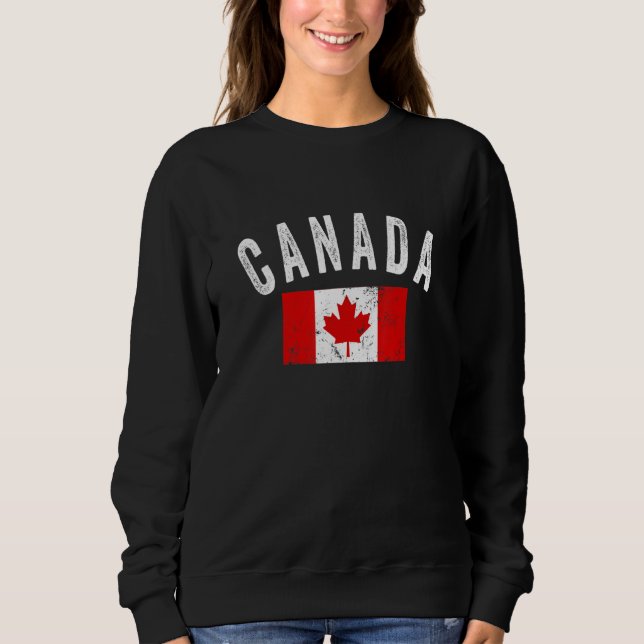 Canada Est 1867 Flag EH Leaf Canadian Independence Sweatshirt (Vorderseite)