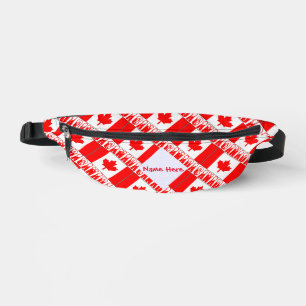Canada et Drapeau Canadien Carrelé Rouge Personnal