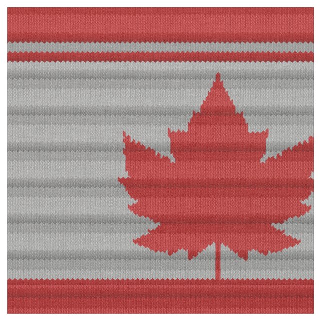 Canada Fabric Customized Strick Print Canada Fabri Stoff (Nahaufnahme)