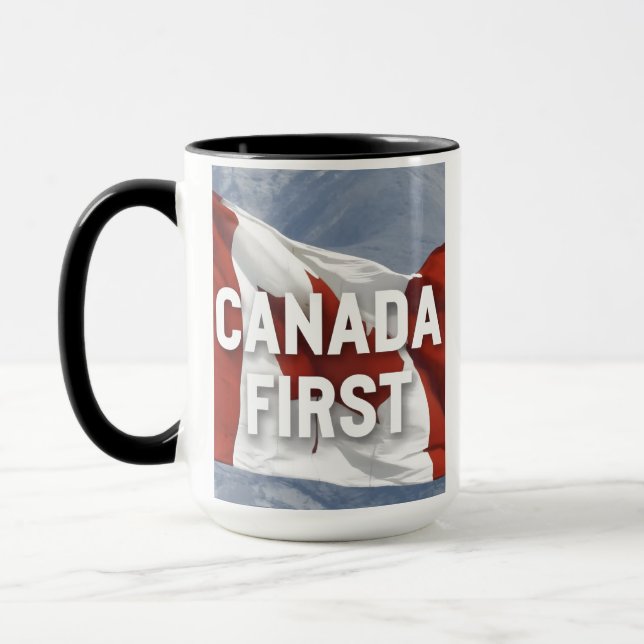 Canada first. Conservative Party Canada message.  Tasse (Links)