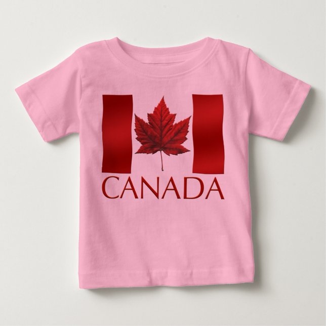 Canada Flag Baby Shirt Canada Baby Souvenirs (Vorderseite)