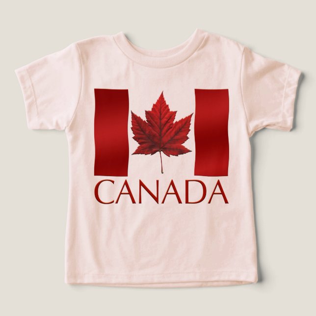 Canada Flag Baby Tooto Canada Baby Bodysuits (Design Vorderseite)