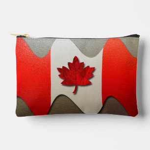 Canada Flag Chrome von Shirley Taylor Zubehörtasche