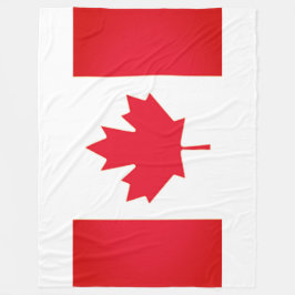 CANADA FLAG FLEECEDECKE
