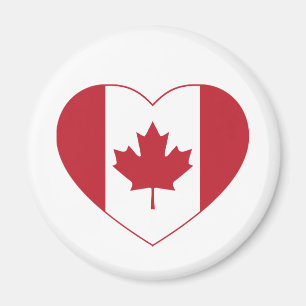 Canada Flag Heart Kühlschrankmagnet