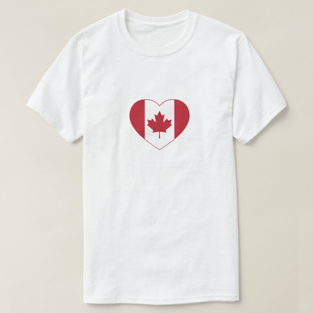 Canada Flag Heart T - Shirt (Design vorne)