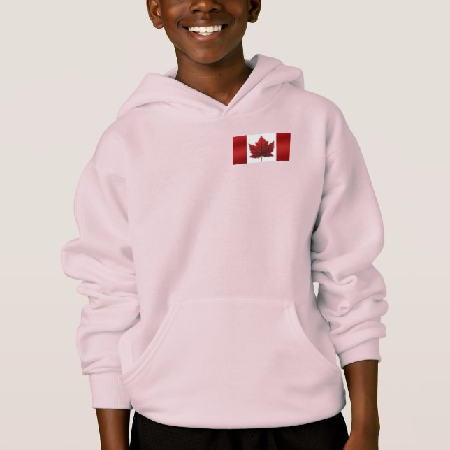 Canada Flag Jacket Personalisiert Souvenir Hoodies (Vorderseite)