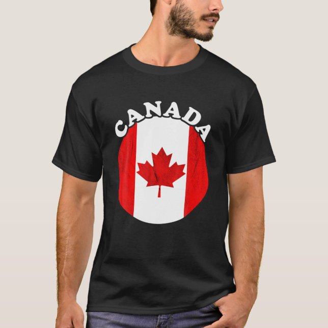 Canada Flag Maple Leaf Canadian Pride Canada Canad T-Shirt (Vorderseite)