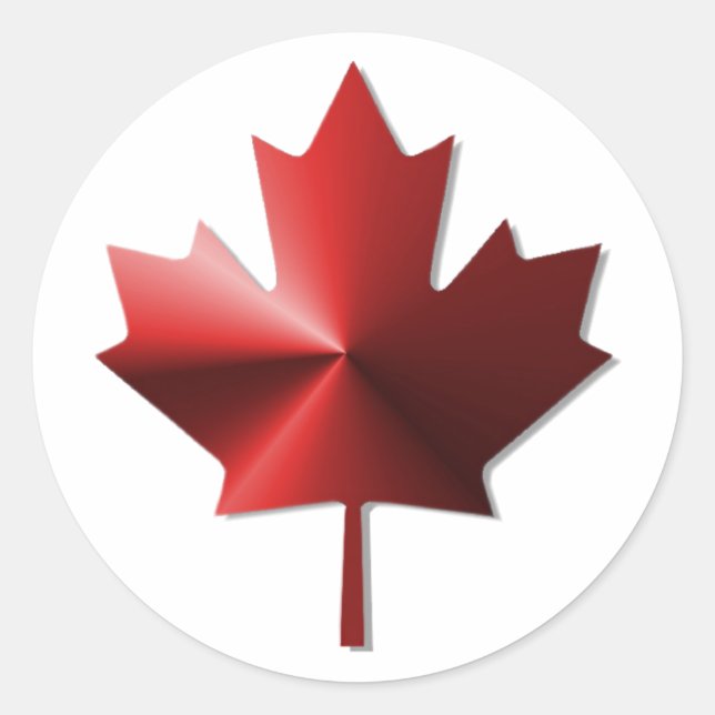 Canada Flag Mapsleaf Stickers (Vorderseite)