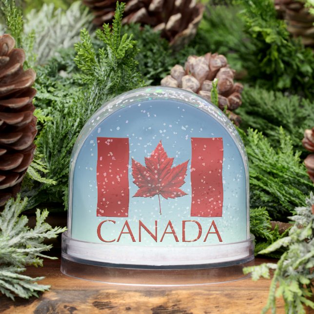 Canada Flag Snow Globe Custom Canada Snowglobe Schneekugeln (Winter)