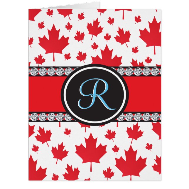 Canada Flag Unique Abstract Budget Monogram (Vorderseite)