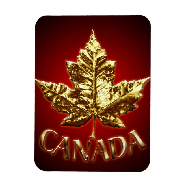 Canada Frigo Magnet Gold Canada Souvenir Magnets (Vertical)
