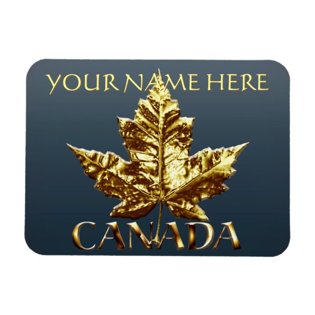 Canada Frigo Magnet Gold Canada Souvenir Magnets (Horizontal)