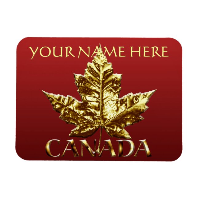 Canada Frigo Magnet Gold Canada Souvenir Magnets (Horizontal)
