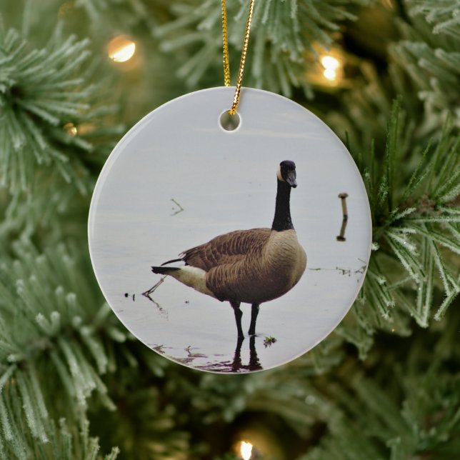 Canada Gänse Foto Keramik Ornament (Baum)