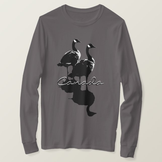Canada Gänse Shirt Long Sleeve Personalisierte Shi (Design vorne)