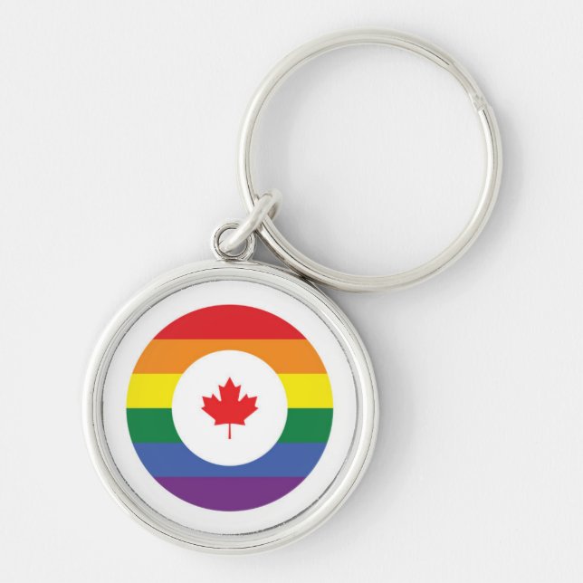 Canada Gay Pride Schlüsselanhänger (Vorne)