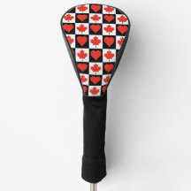 Canada Golf Liebe Herzstück Pattern Patriotic Cana