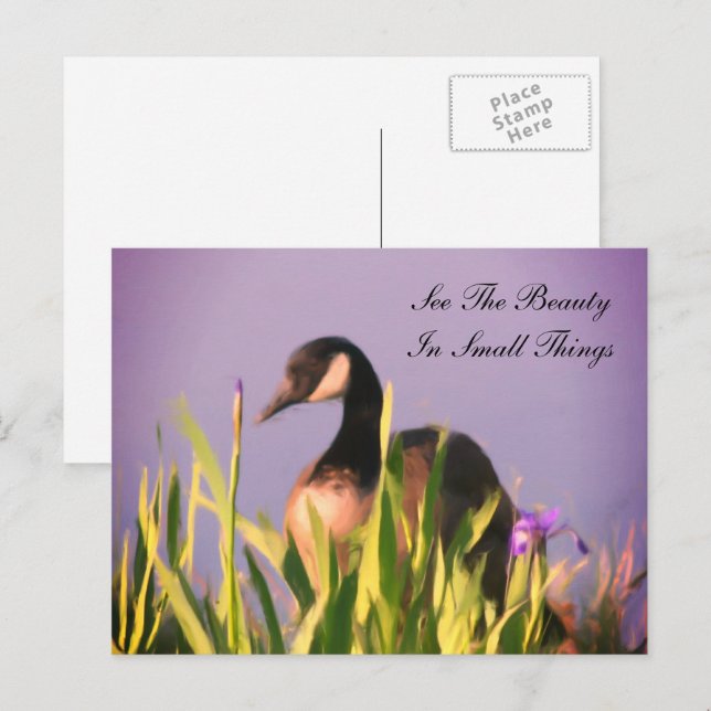 Canada Goose Beauty Inspiration  Postkarte (Vorne/Hinten)