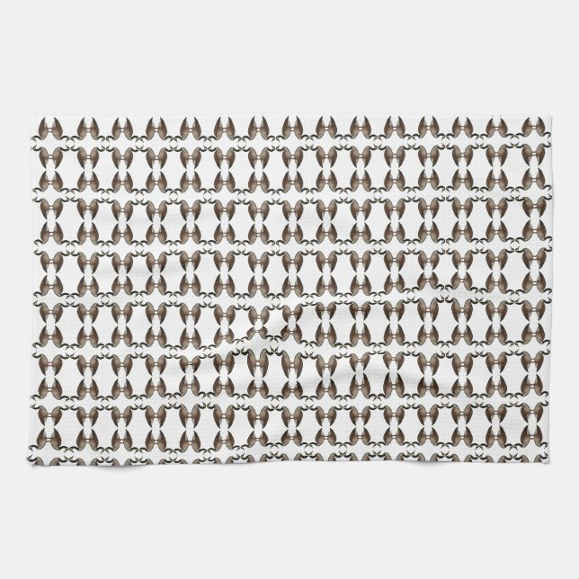 Canada Goose Brown White Kitchen Towels Geschirrtuch (Horizontal)