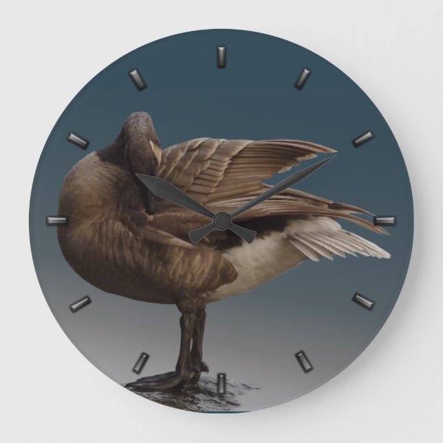 Canada Goose Clock Gifts Canada Goose Wall Clock Große Wanduhr (Vorderseite)
