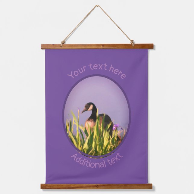 Canada Goose Ire Nature Art Personalisiert Wandteppich Mit Holzrahmen (Vorderseite)