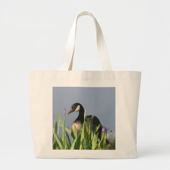 Canada Goose Irises Sac fourre-tout d'art animal (Devant)
