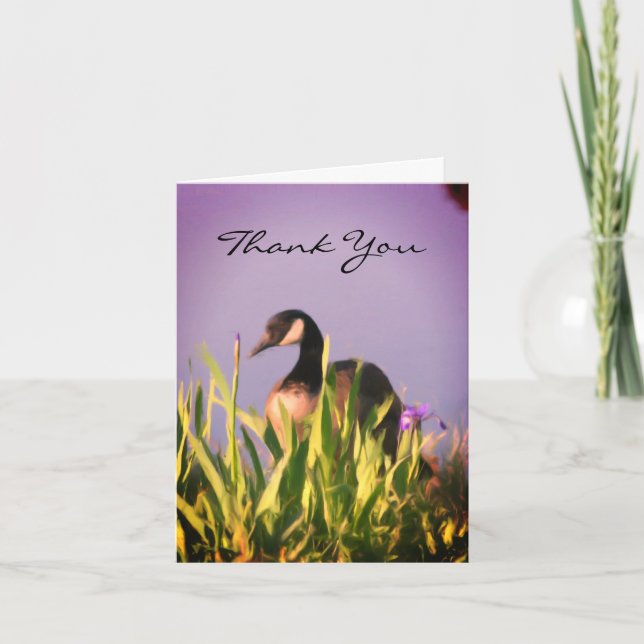 Canada Goose Nature Art Dankeschön Card Dankeskarte (Vorderseite)