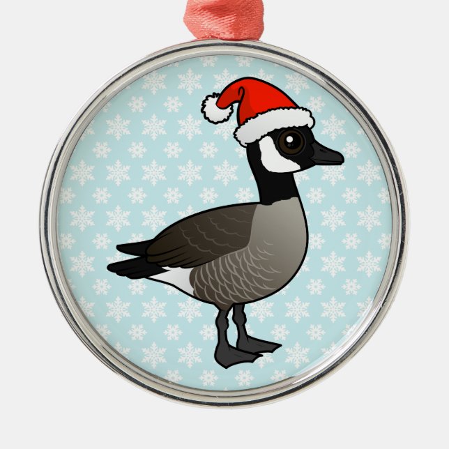 Canada Goose Santa Ornament Aus Metall (Vorne)