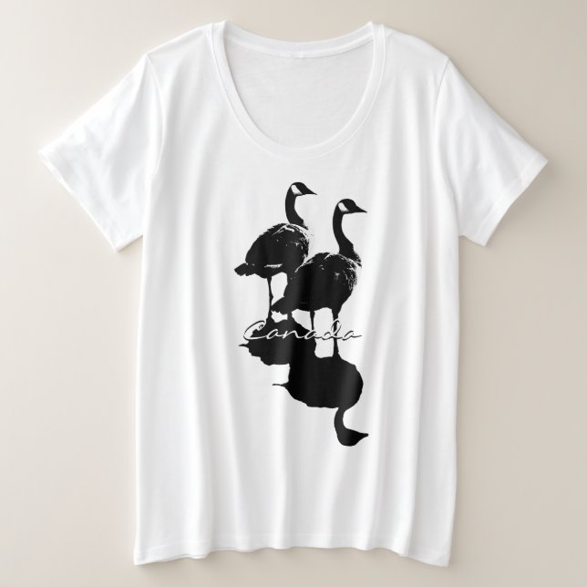 Canada Goose T - Shirt Plus Size Canada Top (Design vorne)