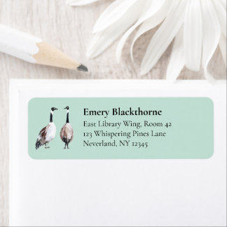 Canada Goose Vintag Sage Hand Gezeichnet Bird Addr