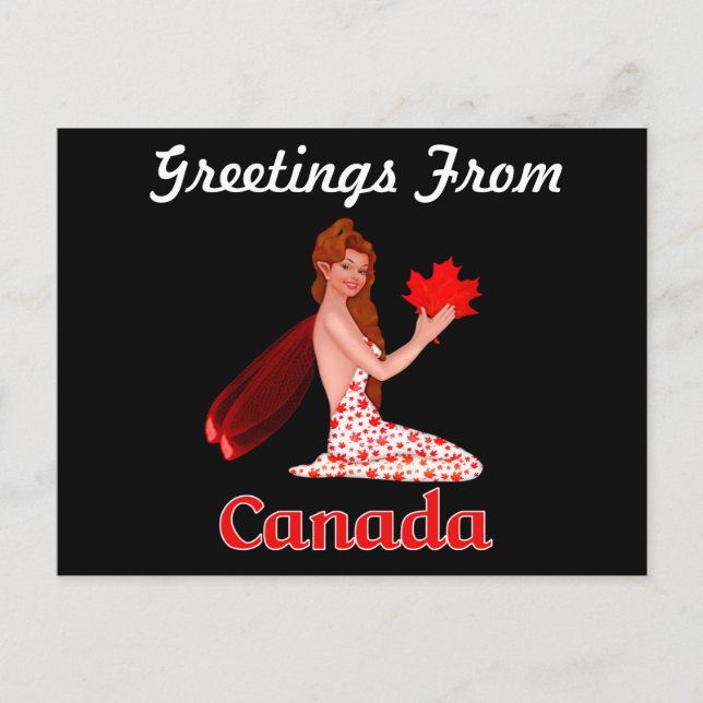 Canada Greetings Pixie Postcard Postkarte (Vorderseite)