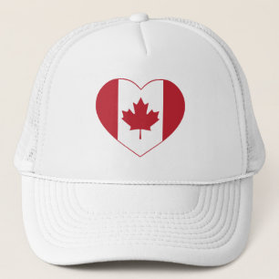 Canada Heart Flag Trucker Hat Truckerkappe