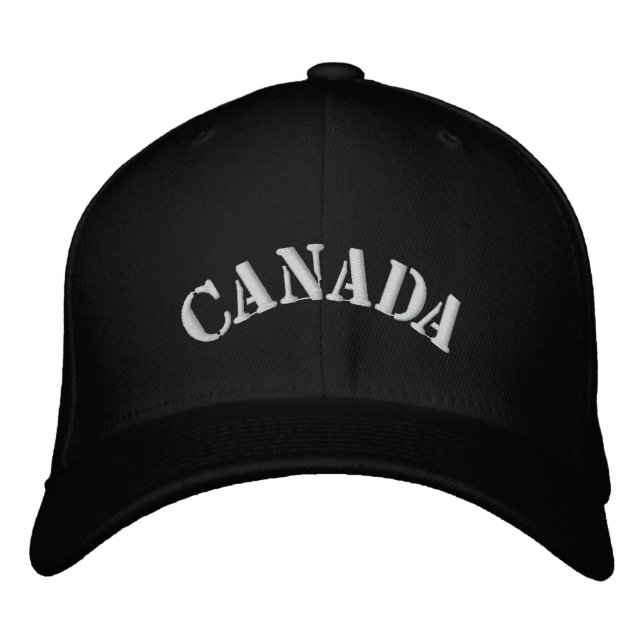 CANADA-Hut bestickt Bestickte Baseballkappe (Vorderseite)
