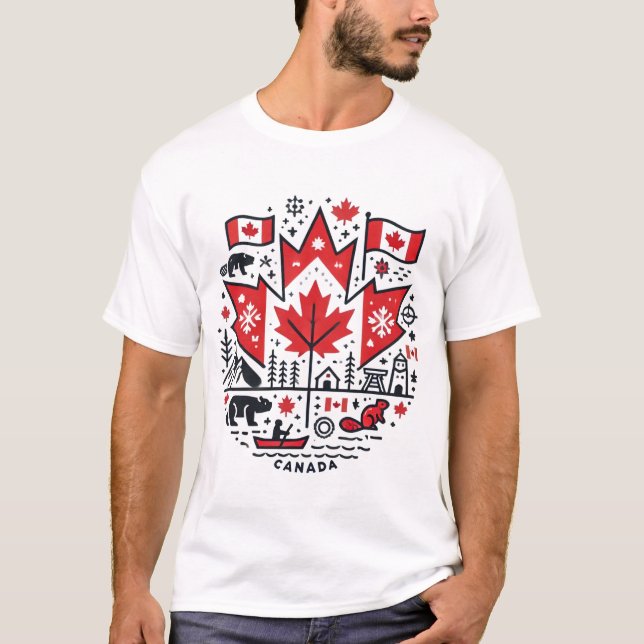 Canada Icons Tee (Vorderseite)