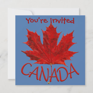 Canada Invitations Personnalisées Drapeau Canada R