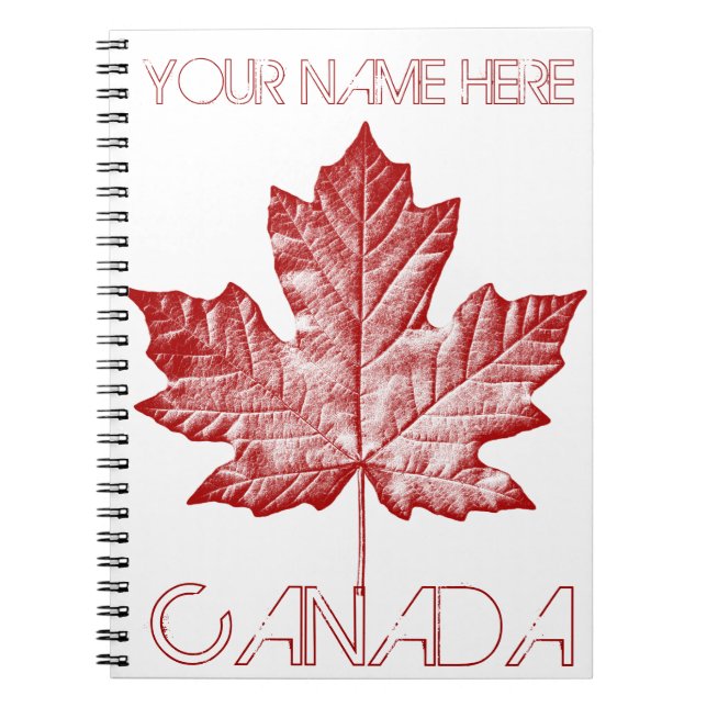 Canada Journal Custom Canada Souvenir Notebooks Notizblock (Vorderseite)