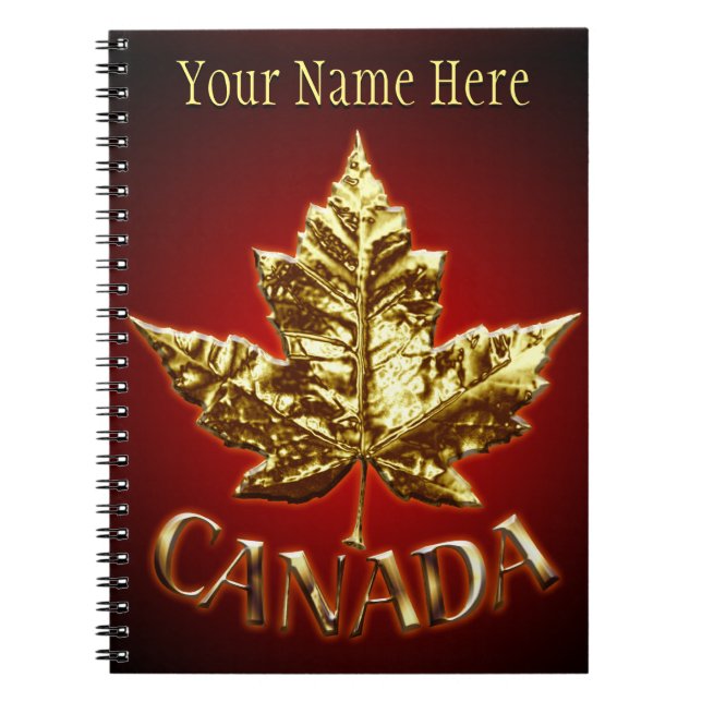 Canada Journal Souvenir Custom Notebooks Kanada Notizblock (Vorderseite)