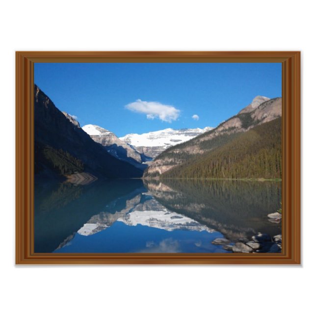 Canada Lake Louise Rocky Mountain Holzrahmen druck (Vorne)