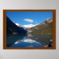 Canada Lake Louise Rocky Mountain Holzrahmen druck