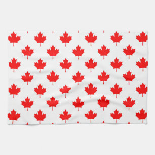 Canada-Ländersymbol-Mappenblattmuster Handtuch