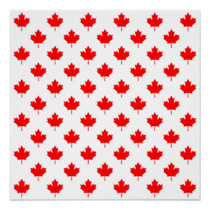Canada-Ländersymbol-Mappenblattmuster Poster