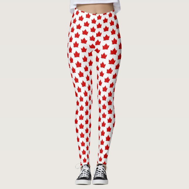 Canada Leggings Canada Pantalons souvenir Feuille  (Devant)