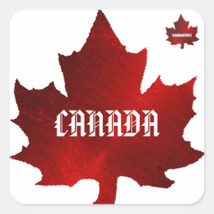 CANADA Mail-Aufkleber Quadratischer Aufkleber