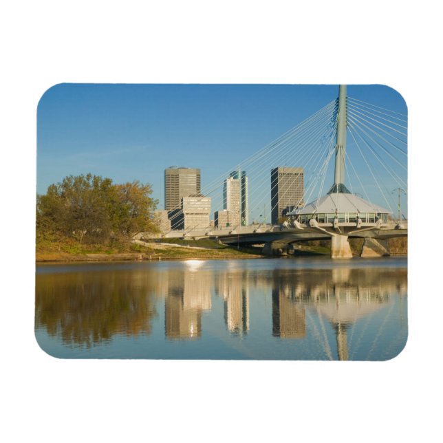 CANADA, Manitoba, Winnipeg: Esplanade Riel 2 Magnet (Horizontal)