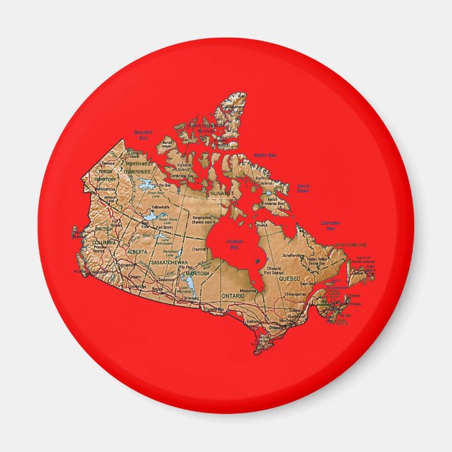 Canada Map Magnet (Vorne)