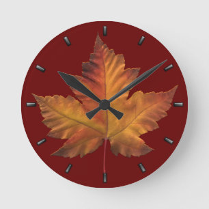 Canada Maple Leaf Clock Canada Souvenir Wall Clock Runde Wanduhr