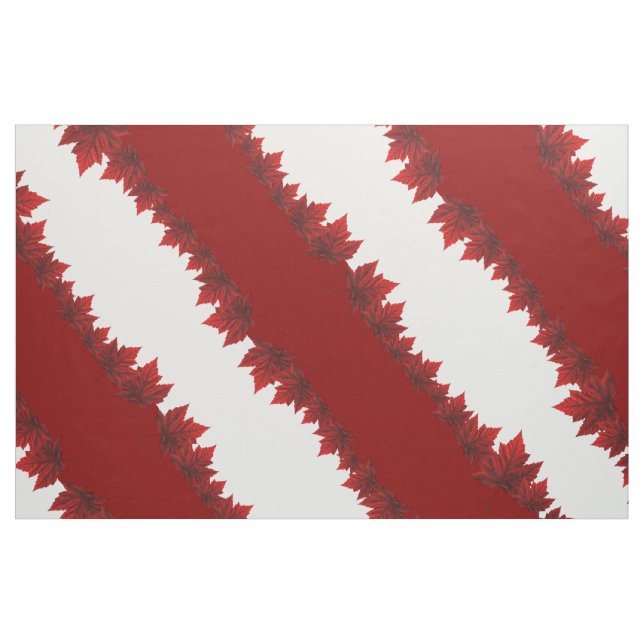 Canada Maple Leaf Fabric Custom Canada Fabric Stoff (Fat Quarter (45,7 x 55,9 cm))