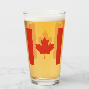 CANADA MAPLE LEAF GLAS